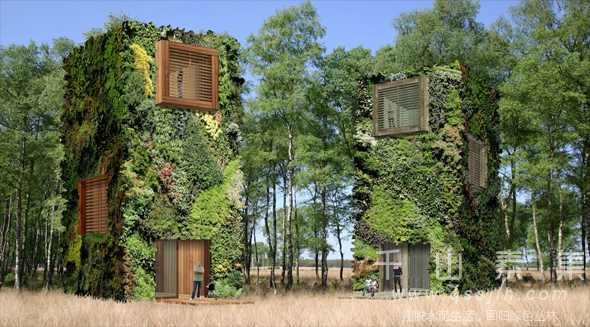 可持续发展建筑,城市垂直绿化