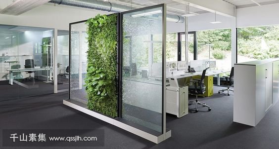 办公室装饰美好之选--高仿真植物墙