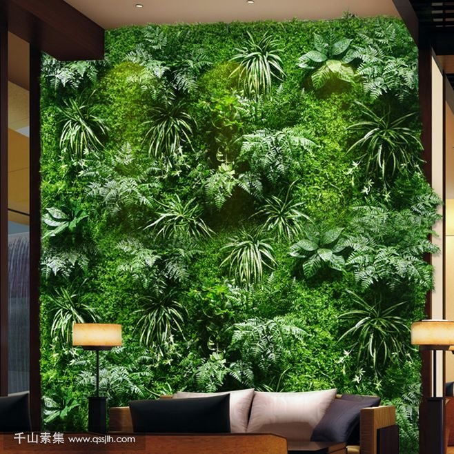 简单大方的室内植物背景墙图片推荐！