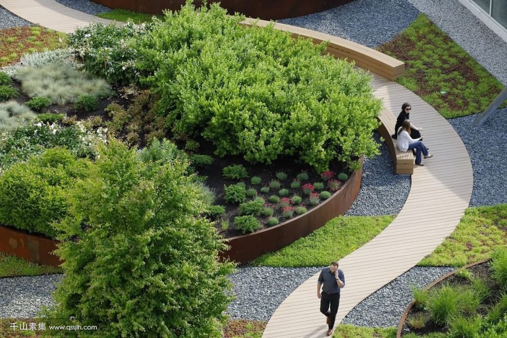 Natick Mall屋顶绿化，让社区拥有绿景公园，给孩子最健康的户外空间！
