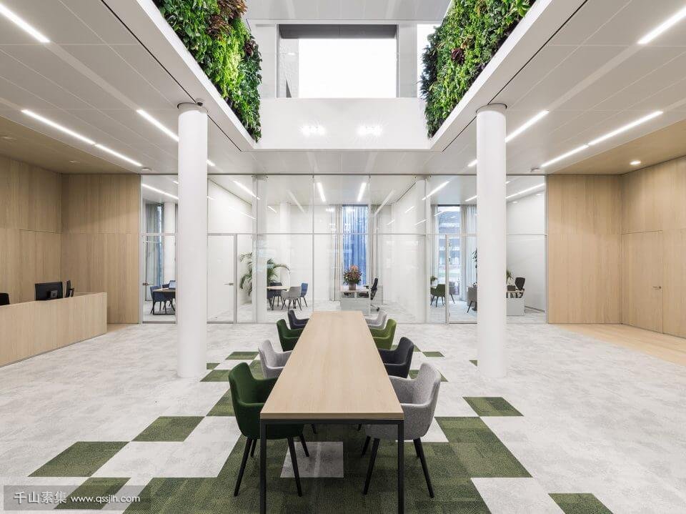 【办公室植物墙】巧妙的隔音设计 零压力办公环境