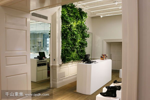 商店植物墙,植物墙设计,植物墙景观