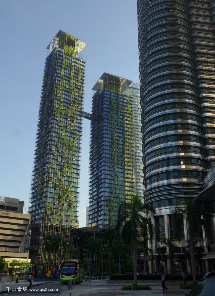 吉隆坡le-Nouvel，给大厦披上绿色外衣，使建筑藏于自然！