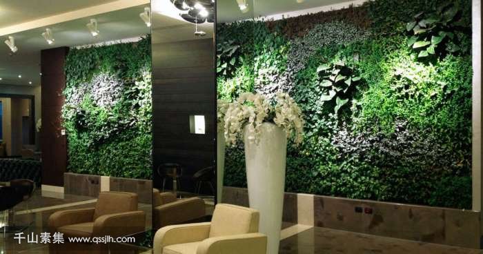 【植物墙设计】Klima酒店室内植物墙 精心设计的休闲区